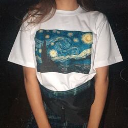 Yıldızlı Gece. T-shirt