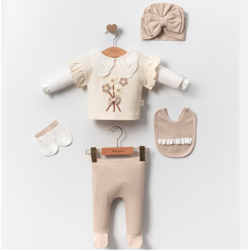 Fisto Yaka Yenidoğan 5 Parçalı Set