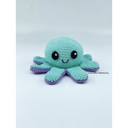 ENGLISH - VIDEO TUTORIS and WRITTEN PATTERN Reversible Mood Octopus