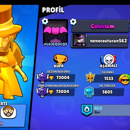  73K Brawl Stars Hesap