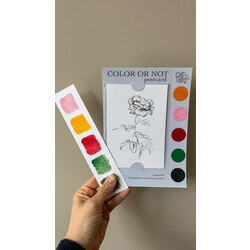 Color or Not Postcard -Gül-