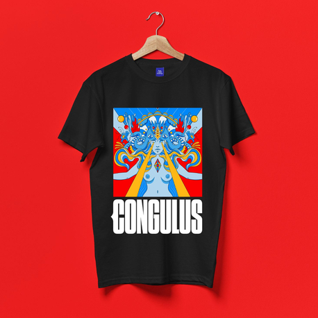 Congulus Sanrı Siyah T-shirt