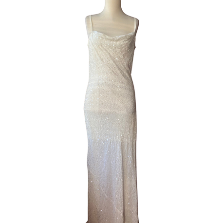 Pearl White Sequin Dress