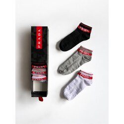 Premium Kalite Prada Patik Çorap (6 çift)