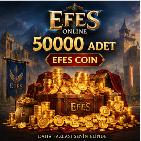 50000 ADET EFES COIN