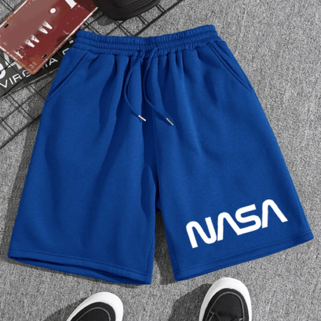 Unisex  Kadın/Erkek Nasa baskılı Şort