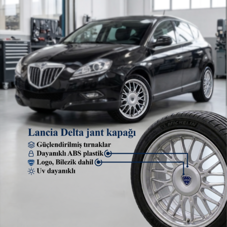 Lancia Delta 16'' jant göbeği kapağı adet