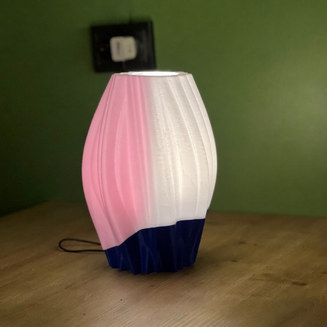 Ribbed Fluted Table Lamp 