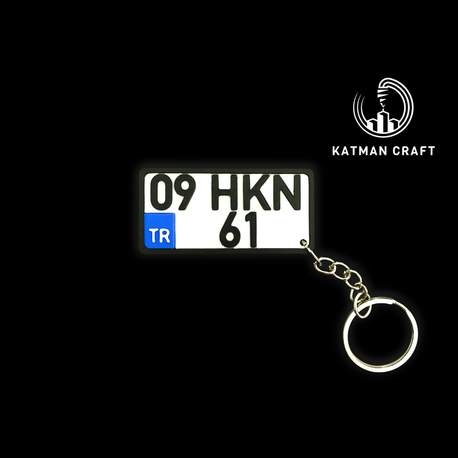 Kişiye Özel Motor Plaka Anahtarlık