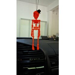 Şapkalı İskelet Dikiz Aynası Süsü