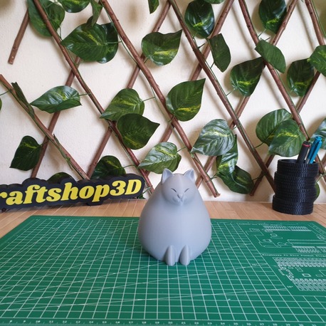 3D Baskı Kedi Saksı / Kalemlik – Minimalist ve Dekoratif Organizer