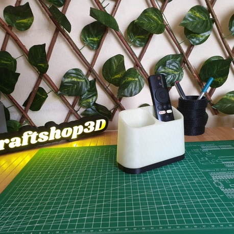 2 Gözlü Minimal Organizer – Kumanda & Masa Üstü Düzenleyici | Craftshop3D