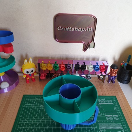 3D Baskı Atıştırmalık ve Bardak Seti – Tek Elle Taşınabilir Snack & Drink Organizer