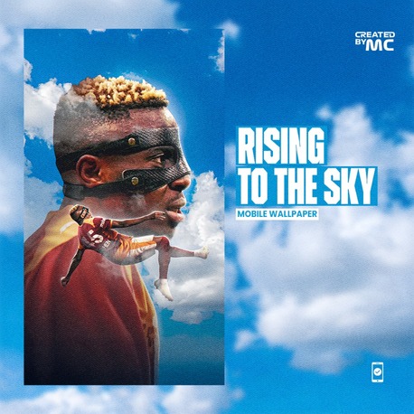 Victor Osimhen - Rising To The Sky Wallpaper