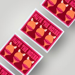 MUTE THE NOISE STICKER