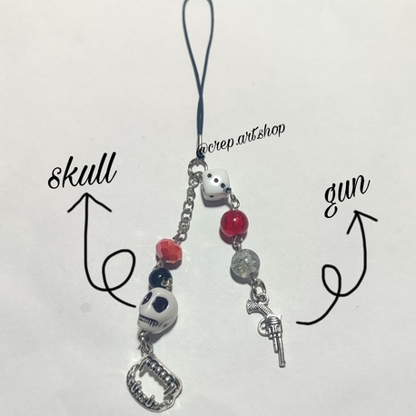 goth telefon charm