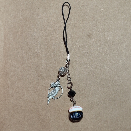 siyah şans kedi charm