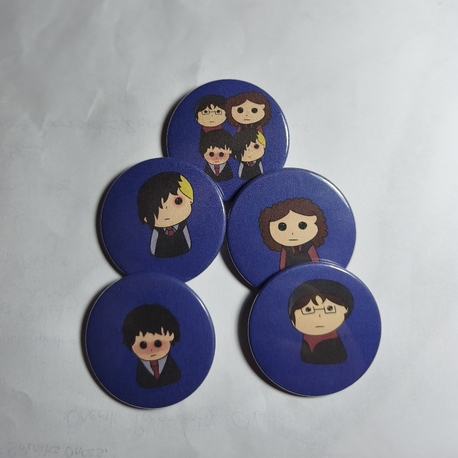 my chemical romance rozet set