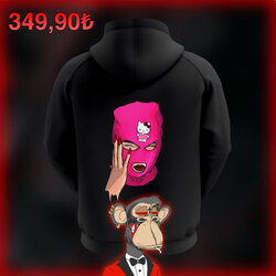 GANGSTA KİTTY DESİGN SWEATSHİRT
