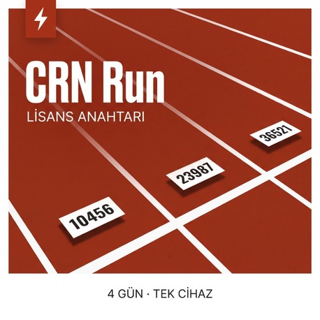 CRN Run Lisans Anahtarı – İTÜ Ders Kaydı Eklentisi (4 Gün, Tek Cihaz)