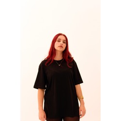 OVERSIZE UNİSEX SİYAH T-SHIRT