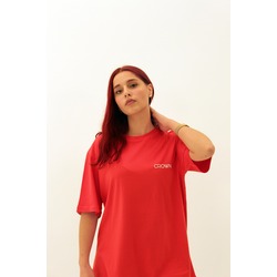 OVERSIZE KIRMIZI T-SHIRT