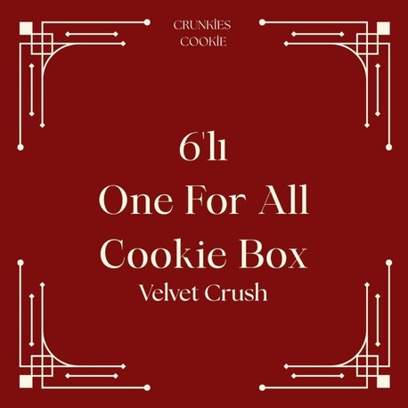 6'lı Velvet Crush Cookie Box