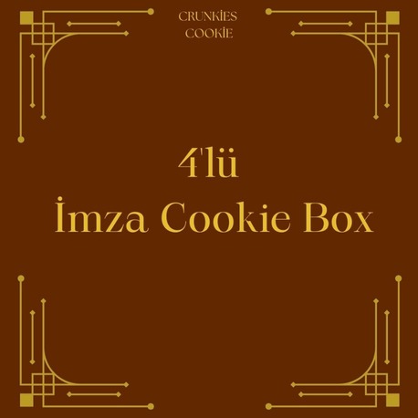 4'lü İmza Cookie Box