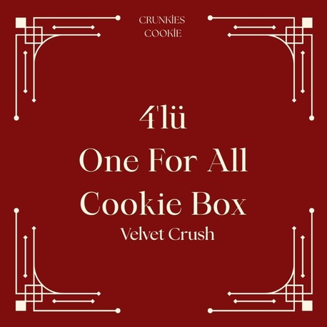 4'lü Velvet Crush Cookie Box
