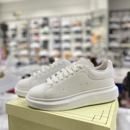 Alexander McQueen Kalın Tabanlı Full Beyaz Sneakers