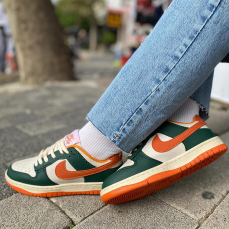 Nike Dunk Low Retro "Yeşil / Turuncu" Sneaker