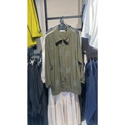Tencel kumaş yeşil bambır ceket