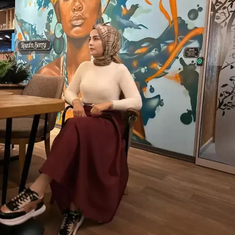 Cashmere Moda Kadın Tesettür Kloş Uzun İthal Scuba Çan Etek