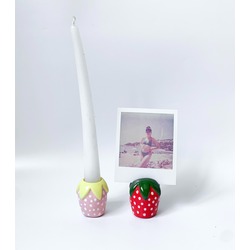 Strawberry Fotoğraflık ve Mumluk Set