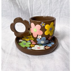 Flower Market Türk Kahvesi/Espresso Cup Set