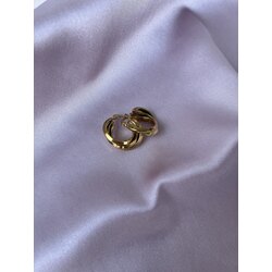 Sarmal Gold Çelik Halka Küpe