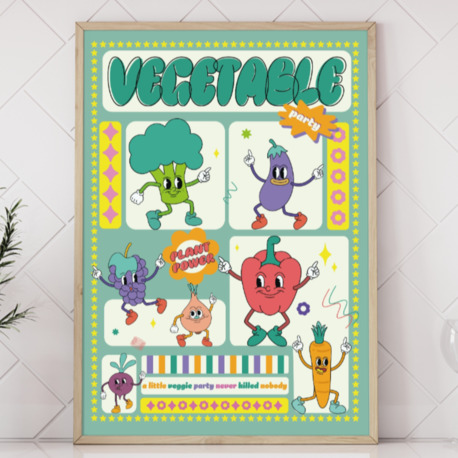 Vegetable Party Poster