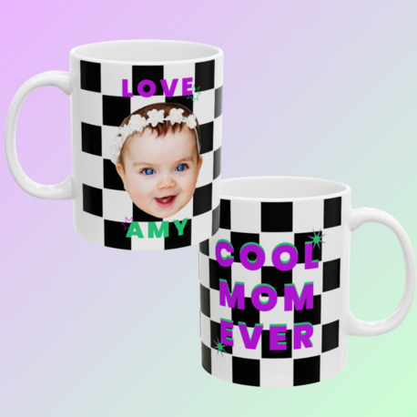 Personalized Cool Mom Ever Mug