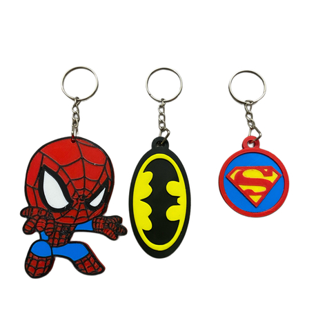 Spiderman, Batman ve Superman Anahtarlık Seti