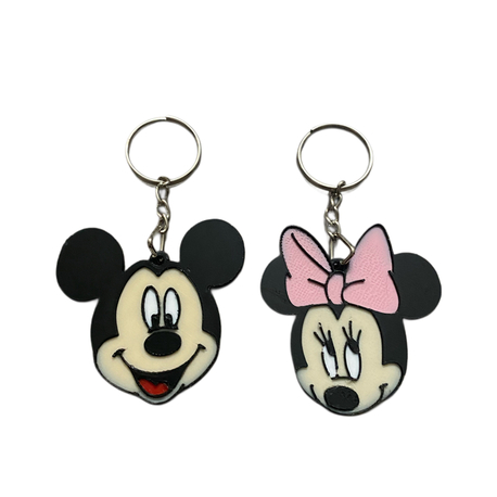 Mickey Mouse ve Minnie Mouse Anahtarlık Seti
