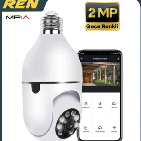 2MP WİFİ  AMPUL KAMERA 