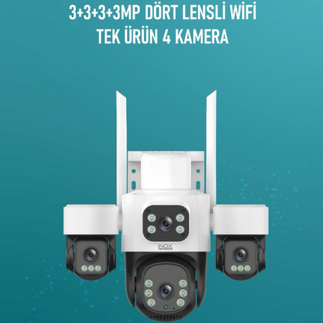 İNOX X114 4LÜ WİFİ KAMERA 