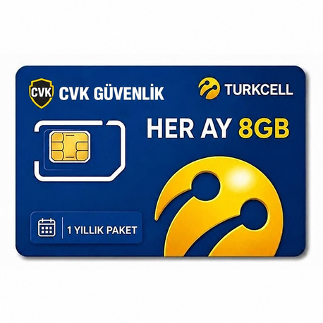 1 YILLIK 8GB TURKCELL