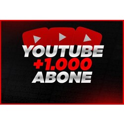 YouTube 1000 adet Abone