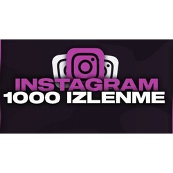 Instagram 1000 adet Garantili İzlenme 