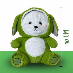 UZUN KULAKLI KAPŞONLU PELUŞ AYICIK 40CM
