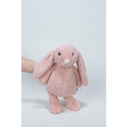 PUDRA PEMBE UZUN KULAKLI PELUŞ TAVŞAN 34 CM
