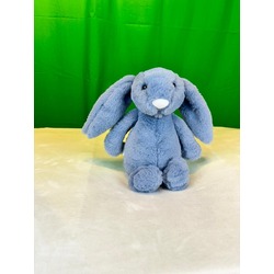 MAVİ UZUN KULAKLI PELUŞ TAVŞAN 34 CM 