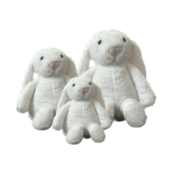 BEYAZ UZUN KULAKLI PELUŞ TAVŞAN 75 CM