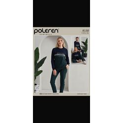 Poleren 8150 Kışlık  Homewear Petrol Renk (Ev takımı)